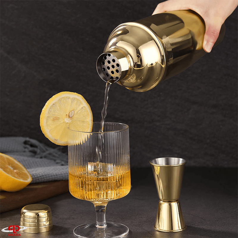 Coctelera Cobbler de Acero Inoxidable Gold 750ml horeca